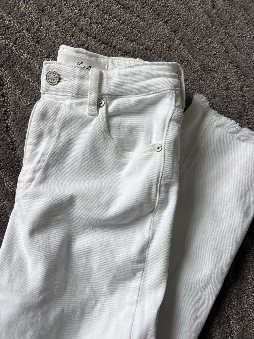 Vince White High-Rise Jeans